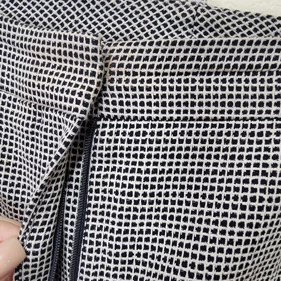 Hugo Boss Acrila Pants 6 White Black Check Slacks Texture Business Corpcore - Picture 6 of 13